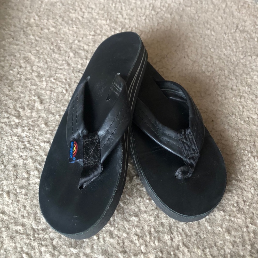 Rainbow Luxury Leather Double Arch Support Sandal - Picture 2 of 4